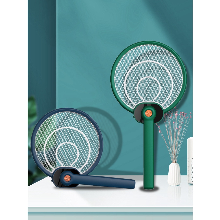 Vợt Muỗi Gấp Gọn KUNBE Kiêm Đèn Bắt Muỗi 2 Trong 1, Diệt Muỗi Côn Trùng Hiệu Quả Tích Hợp Pin 1200mAh