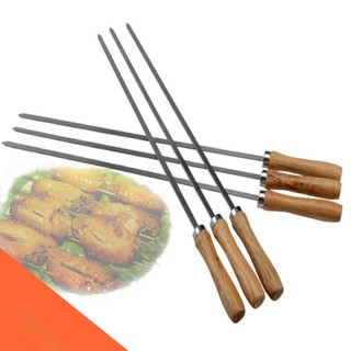 Xiên que cán gỗ nướng thịt BBQ