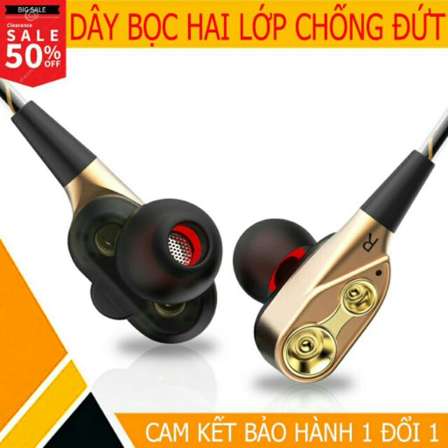 TAI NGHE HIFI LÕI KÉP SIÊY BASS