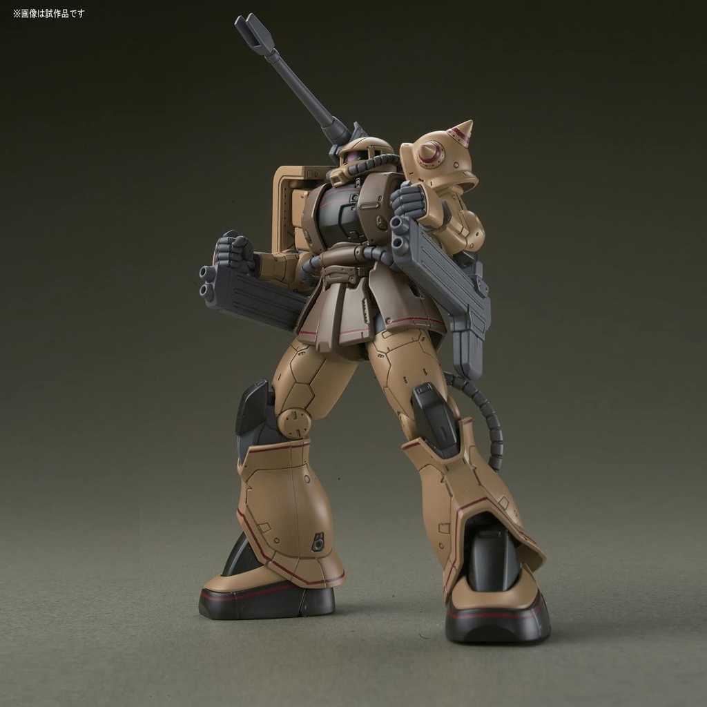 Mô hình Lắp Ráp Nhựa Gunpla HG 1/144 Zaku Half Cannon Gundam Origin ver Bandai Japan ( Logo Xanh )