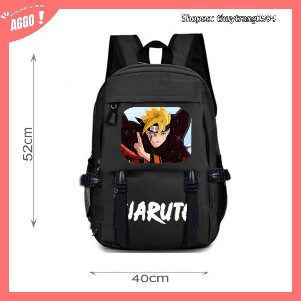 Balo Đi Học Naruto, Balo Cao Cấp Uchiha Sasuke Uzumaki Naruto Itachi Giá Học Sinh