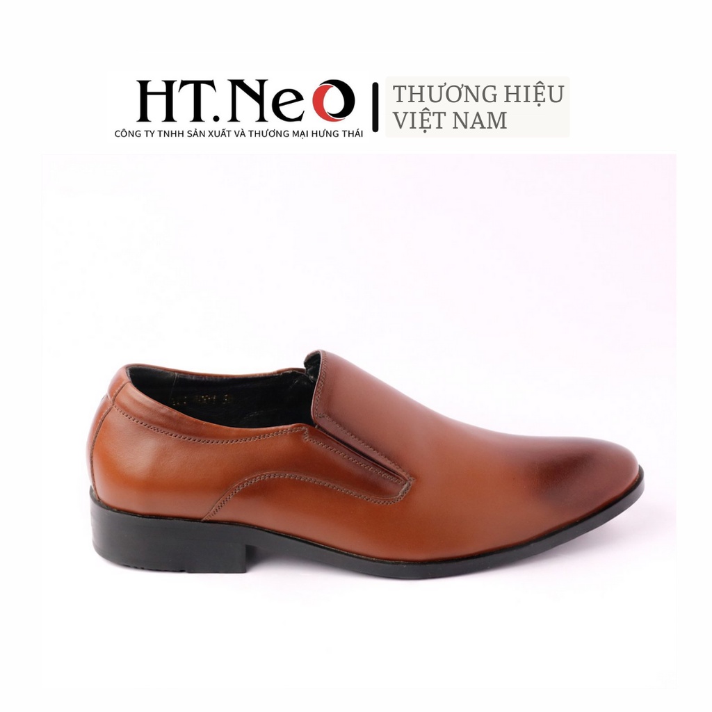 Giày nam HT.NEO da bò thật 100% kiểu dáng đơn giản thời thượng phối đồ cực dễ, dáng cực đẹp