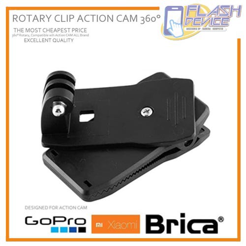 Kẹp Xoay 360 Độ Chuyên Dụng Cho GoPro Action Camera Hành Động Xiaomi Yi & Brica AE / AE | BigBuy360 - bigbuy360.vn