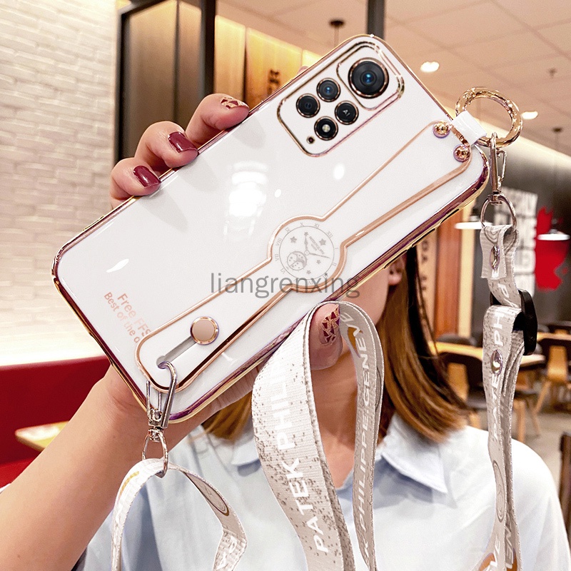Ốp lưng xiaomi redmi note 11 redmi note 11s 4g redmi note 11 pro 5g Ốp Điện Thoại Mềm Đính Đá Giả Có Dây Đeo Cổ Cho xiaomi redmi note 11 redmi note 11s 4g redmi note 11 pro 5g