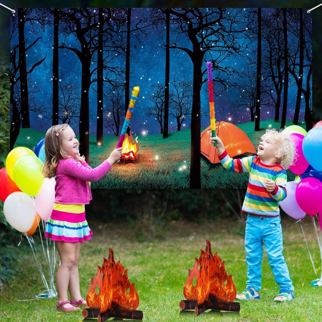 Giấy Các Tông 3D Hình Ngọn Lửa Nhân Tạo Trang Trí Halloween