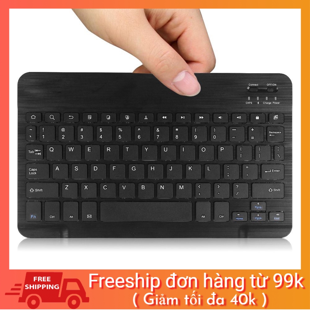 [1H SALE SỐC] Bàn phím không dây Bluetooth siêu mỏng siêu nhẹ cho Android / IPad / IPhone hàng chuẩn