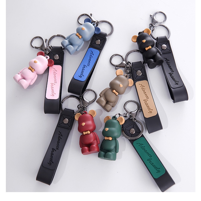 Móc khoá xe máy gấu cute dễ thương treo chìa khoá,móc khoá treo balo,phụ kiện túi xách phong cách hàn quốc Bolita