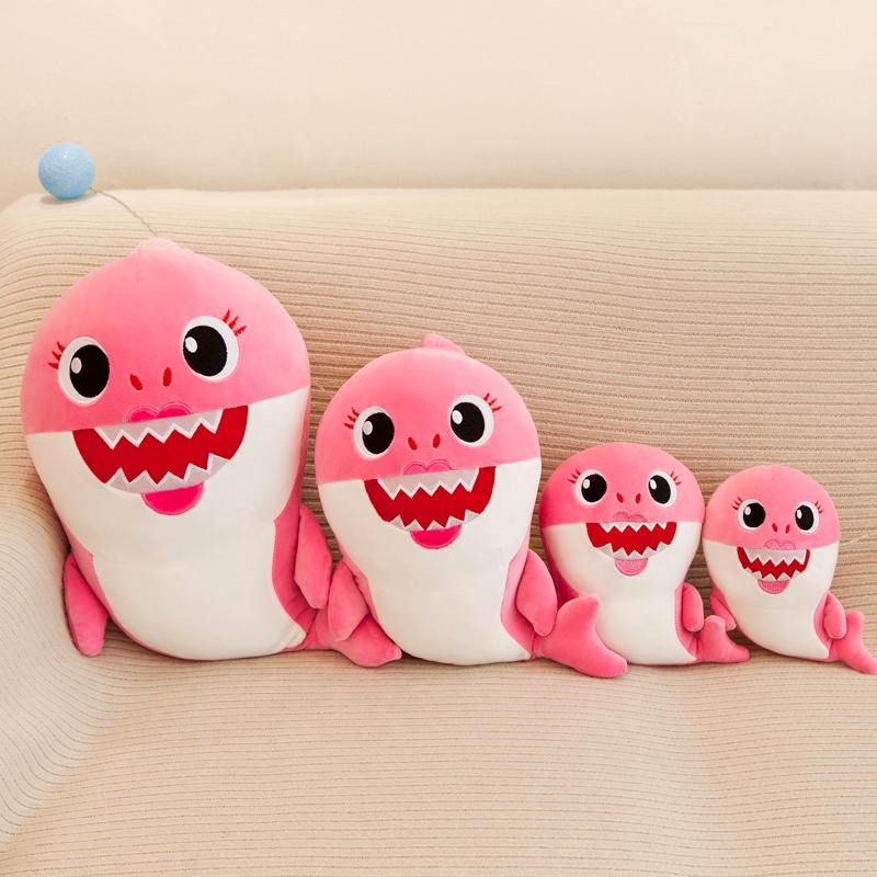 Đồ chơi cá mập/ chú cáo nhồi bông dễ thương bằng nhung quà tặng kỳ nghỉ cho trẻ em