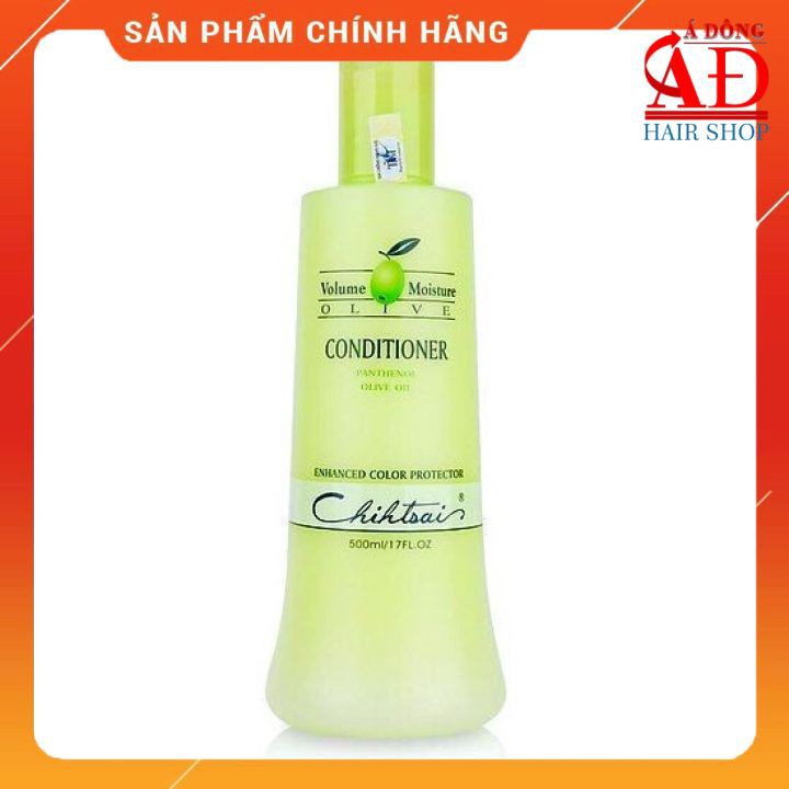 [Chính hãng] [Siêu rẻ] DẦU XẢ SIÊU MƯỢT TÓC KHÔ CHIHTSAI VOLUME MOISTURE OLIVE CONDITIONER 500ML