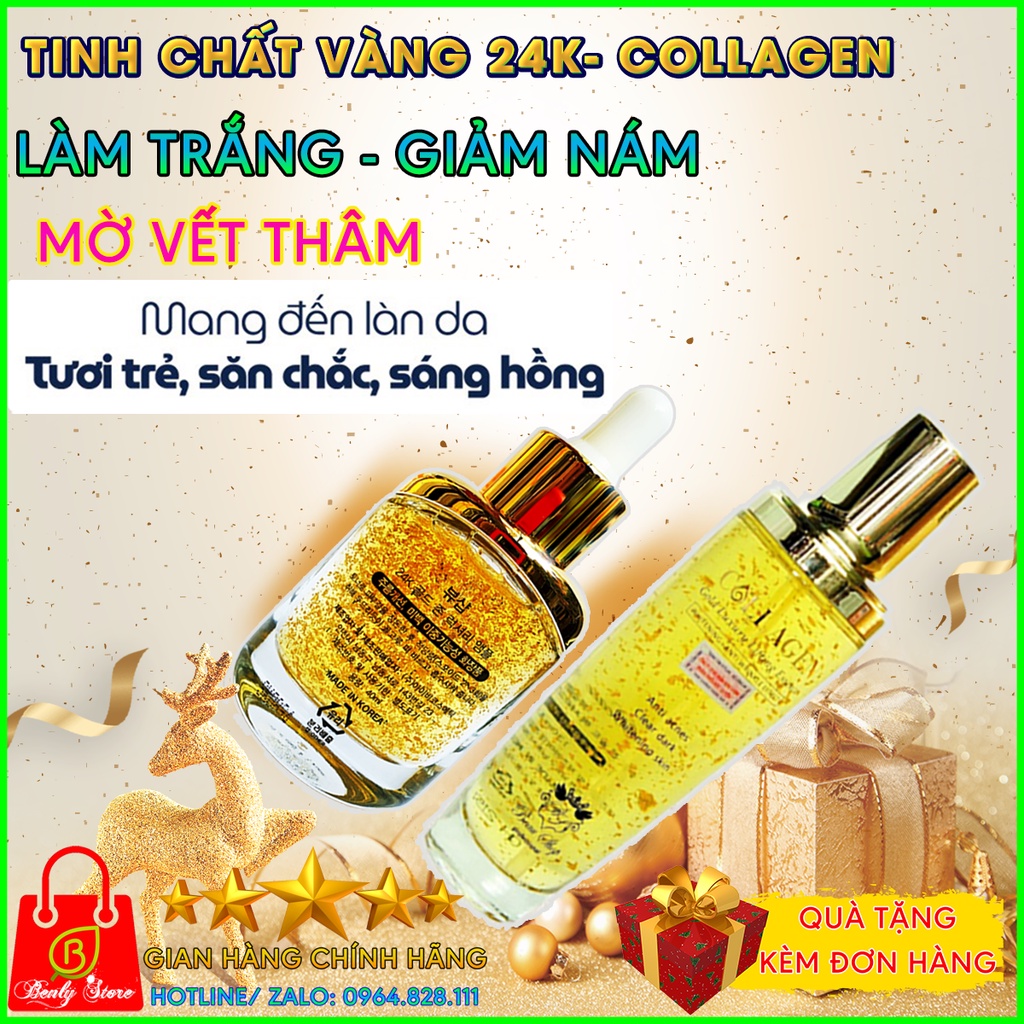 Tinh chất vàng 24k collagen trắng da và ngăn ngừa mụn-24k Gold Zone Luxury Ampoule- Collagen Gold Luxury -Beau Shop | BigBuy360 - bigbuy360.vn