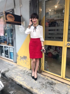 Chân váy dạ M&Co