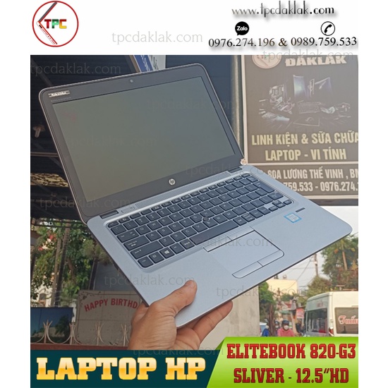 Laptop HP Elitebook 820-G3/ Core I5 6300U/ Ram 4GB/ SSD 128GB/ Intel HD Graphics 520/ LCD 12.5" HD