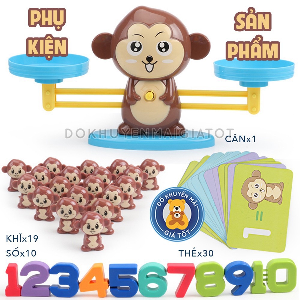Đồ chơi giáo dục - cân bằng toán học khỉ con/ thông minh - Đồ khuyến mãi giá tốt