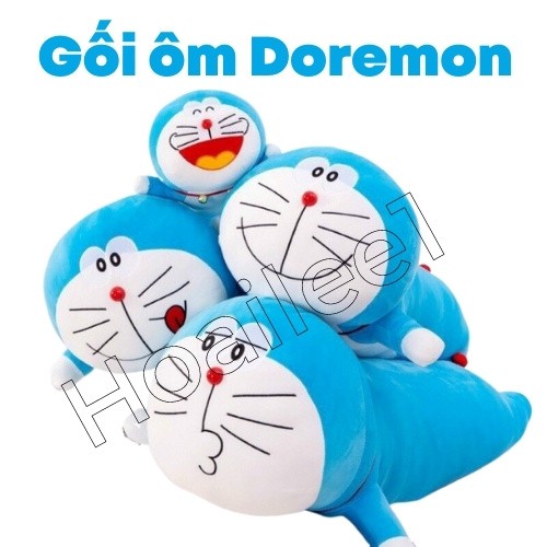 Gối ôm doremon gấu bông doremon siêu mềm mịn vải co dãn cao cấp