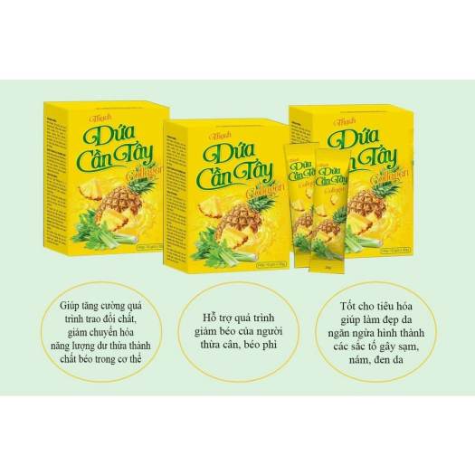 Thạch Dứa Cần Tây Collagen Giảm Cân