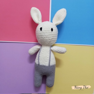 [Thanh lý] Gấu bông móc len handmade - Thỏ Bubu