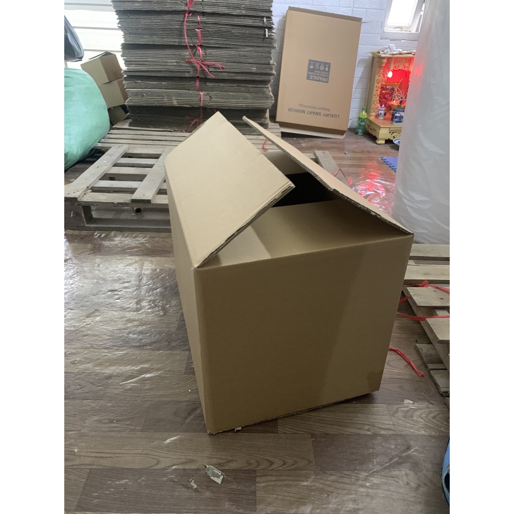 Thùng Carton 5 lớp 60x40x40 Size Lớn Đóng Hàng - Chuyển Nhà, công ty ,văn phòng An Hảo