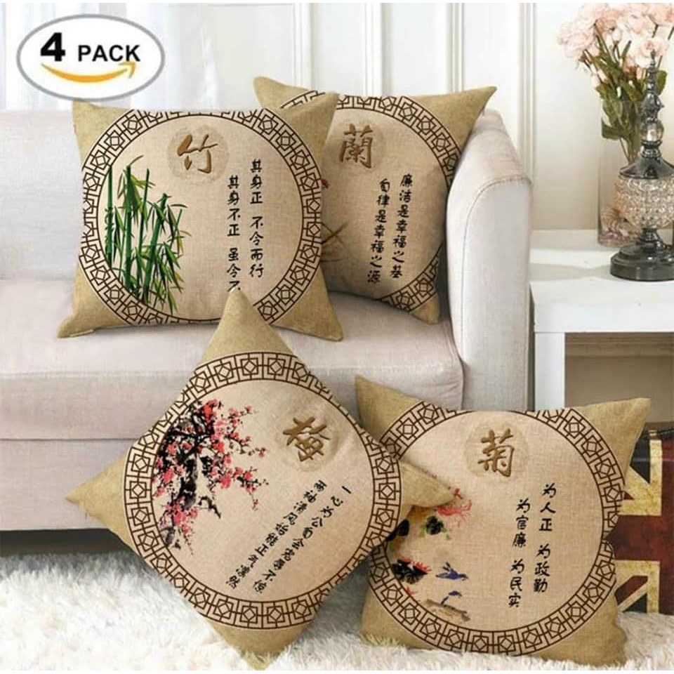 Gối tựa lưng sofa set aloha (vỏ gối &amp; kèm ruột) - Khách lấy mẫu nào thì nhắn shop