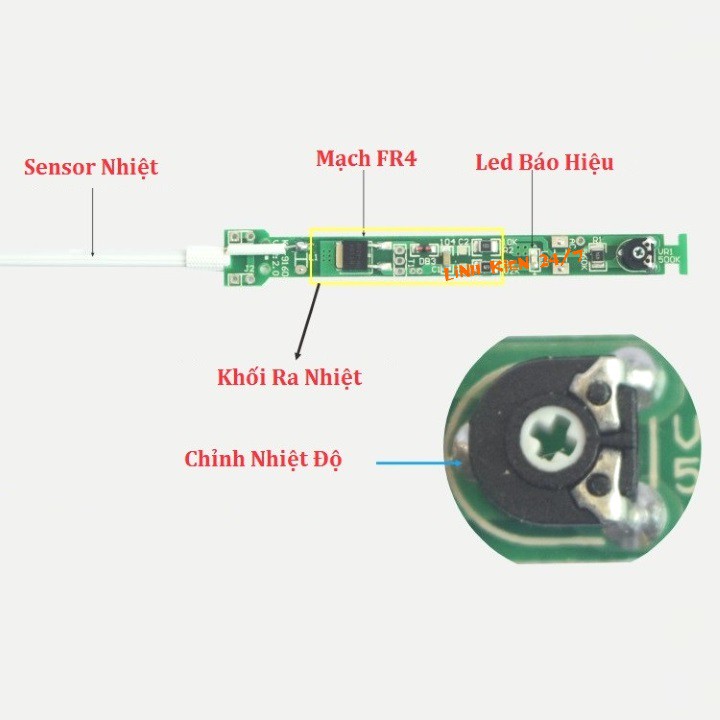 Sensor Nhiệt Cho Mỏ Hàn 936 - Ruột Mỏ Hàn 936