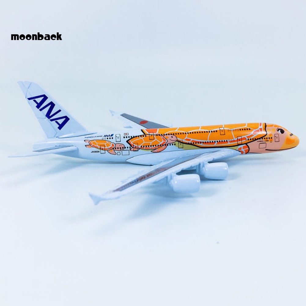 Đồ trang trí Máy Bay Mini ANA A380 KaLa Bằng Hợp Kim Tỉ Lệ 1 / 500