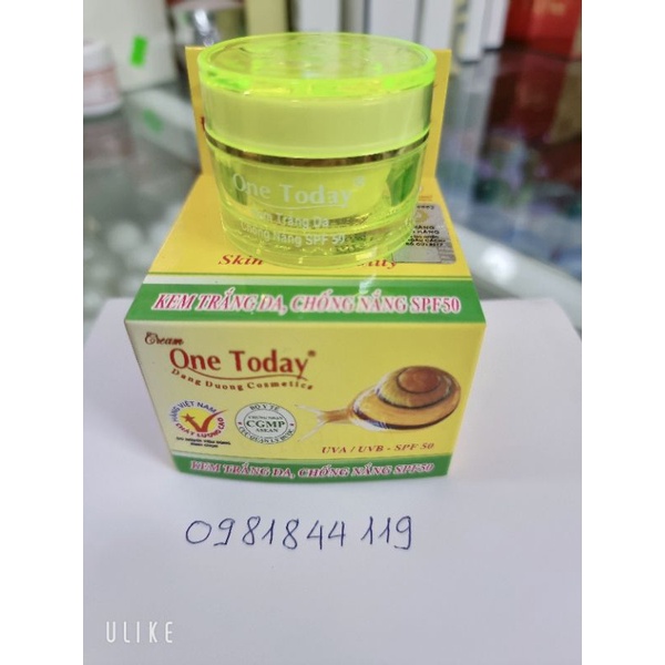 Kem one today trắng da chống nắng 9gr