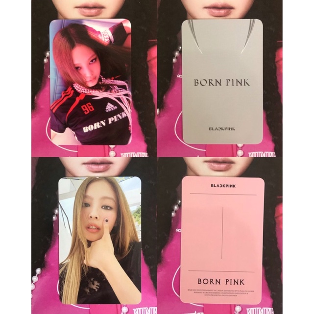 [Official+Toploader]Blackpink| Card Jennie Ktown4u Quà Pre Order Album Born Pink_Card Jennie ver Pink