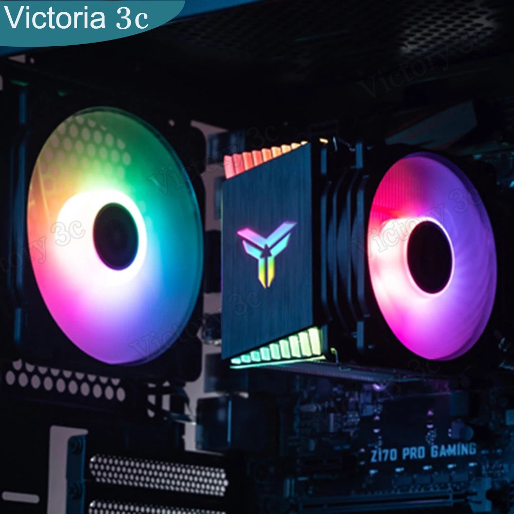 Quạt tản nhiệt CR1400 PWM 4Pin 12V RGB 4 pin cho máy tính Intel 1151/1155/AM34 CPU