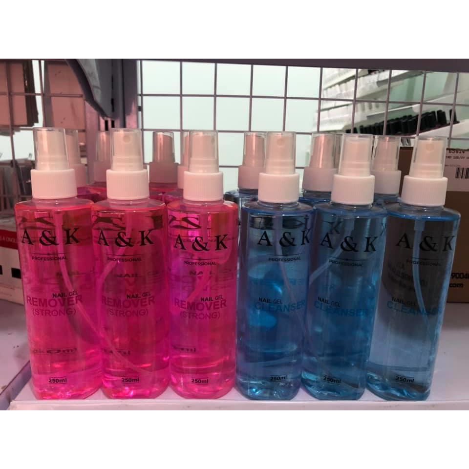 Nước tháo gel/ lau gel AK 250ml