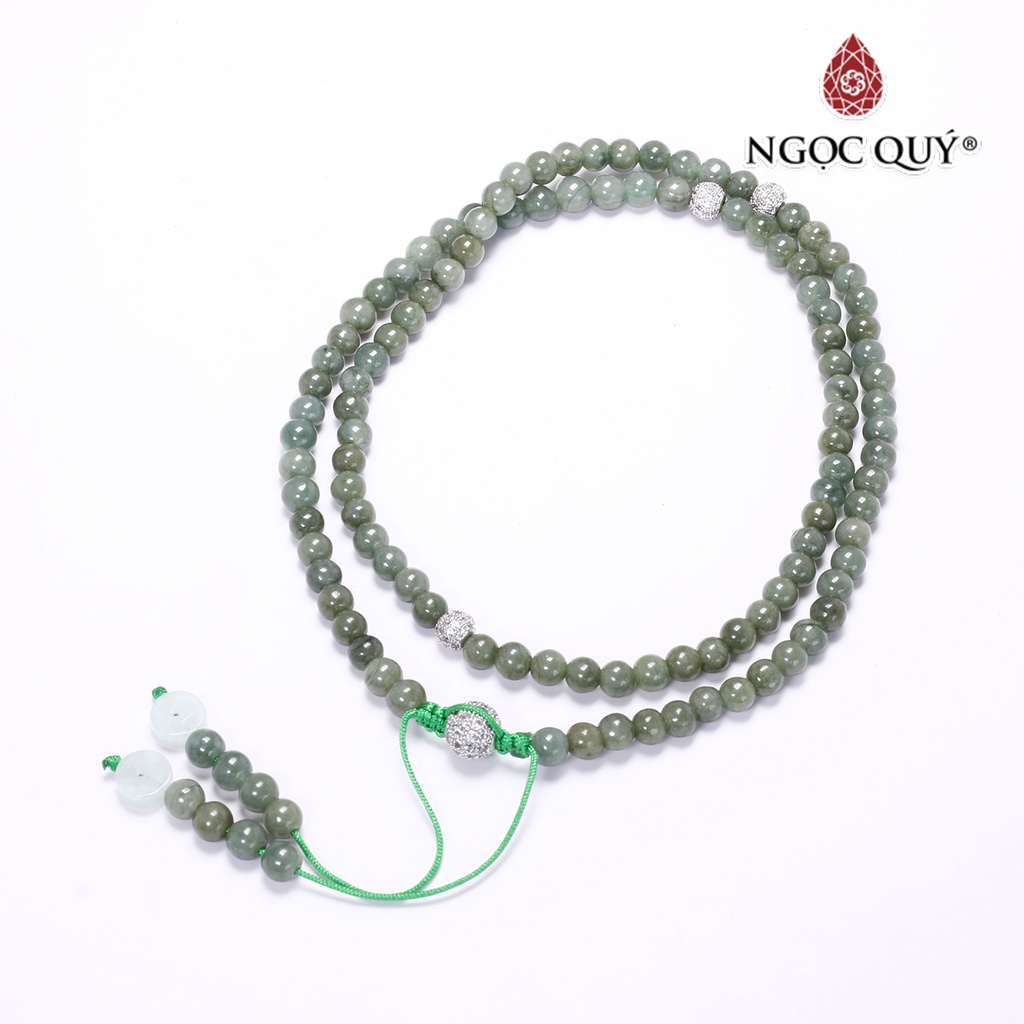 Vòng chuỗi 108 hạt cầm thạch jade - Ngọc Quý
