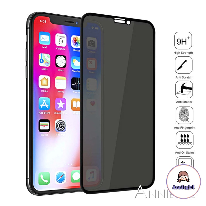 Kính cường lực 0.33mm bảo vệ màn hình chống nhìn lén cho IPhone 12 XS Max XR X 11 Pro 7 8 Plus