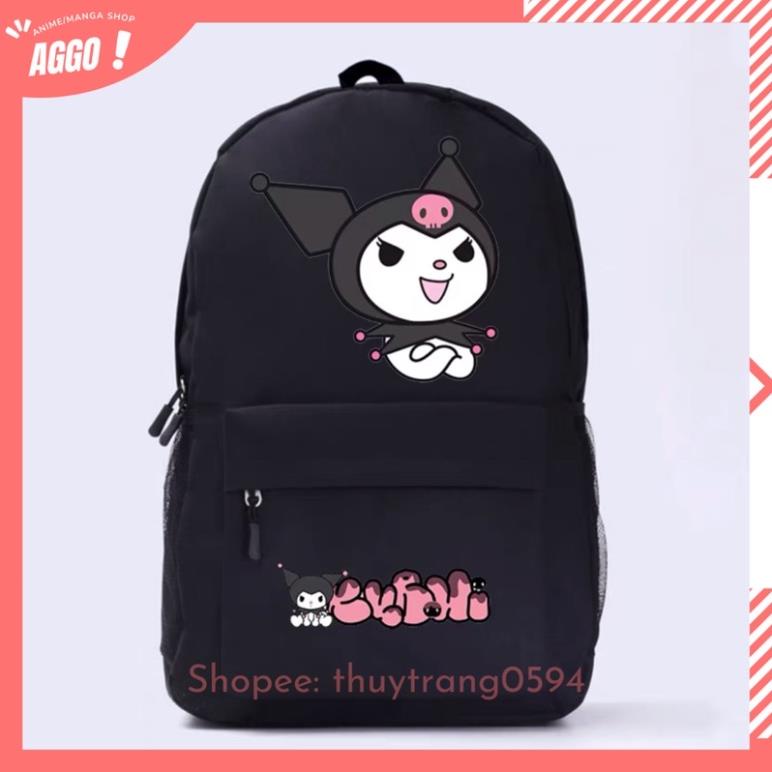 Balo Đi Học Hoạt Hình Kuromi Và My Melody Dễ Thương