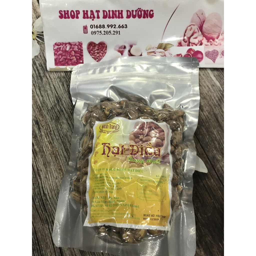 Hạt điều bể sạch lụa rang nguyên vị không muối 1Kg