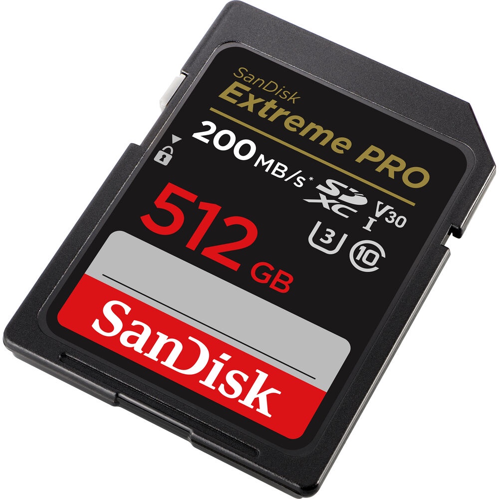 Thẻ nhớ SDXC SanDisk Extreme PRO 512GB UHS-I U3 4K V30 200MB/s 170MB/s