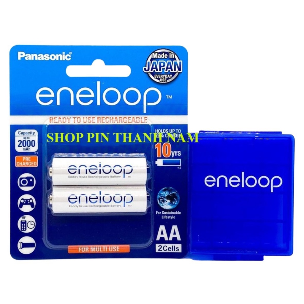 Chính hãng - Pin sạc Panasonic Eneloop 2000mAh vỉ 2 viên