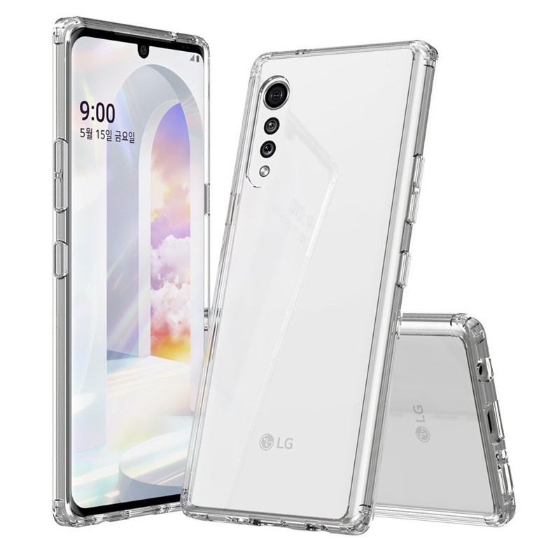 ỐP LƯNG LG Velvet TRONG SUỐT, VIỀN ĐEN, CỰC KÌ LÂU VÀNG CẦM CHẮC CHẮN, MỎNG