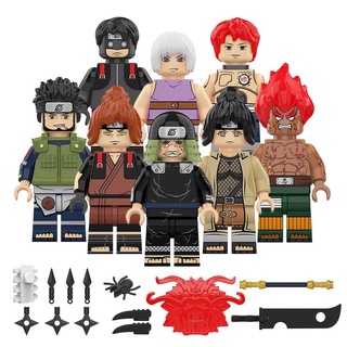 New Hidan Zetsu Uzumaki Uchiha Kakuzu Pein Japanese Anime Character Mini Building Block Bricks Figure Plastic Toy