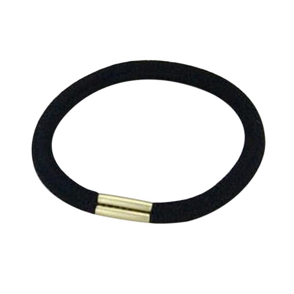 10 dây buộc tóc màu đen dễ thương cho nữ