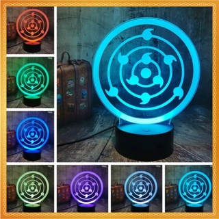 Đèn 3D con mắt ma thuật Rinnegan Sharingan - Naruto