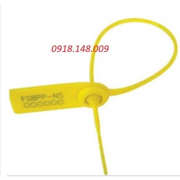 50 chiếc Seal nhựa niêm phong dạng tròn trơn thẳng 30cm khóa kim loại in seri liên tục