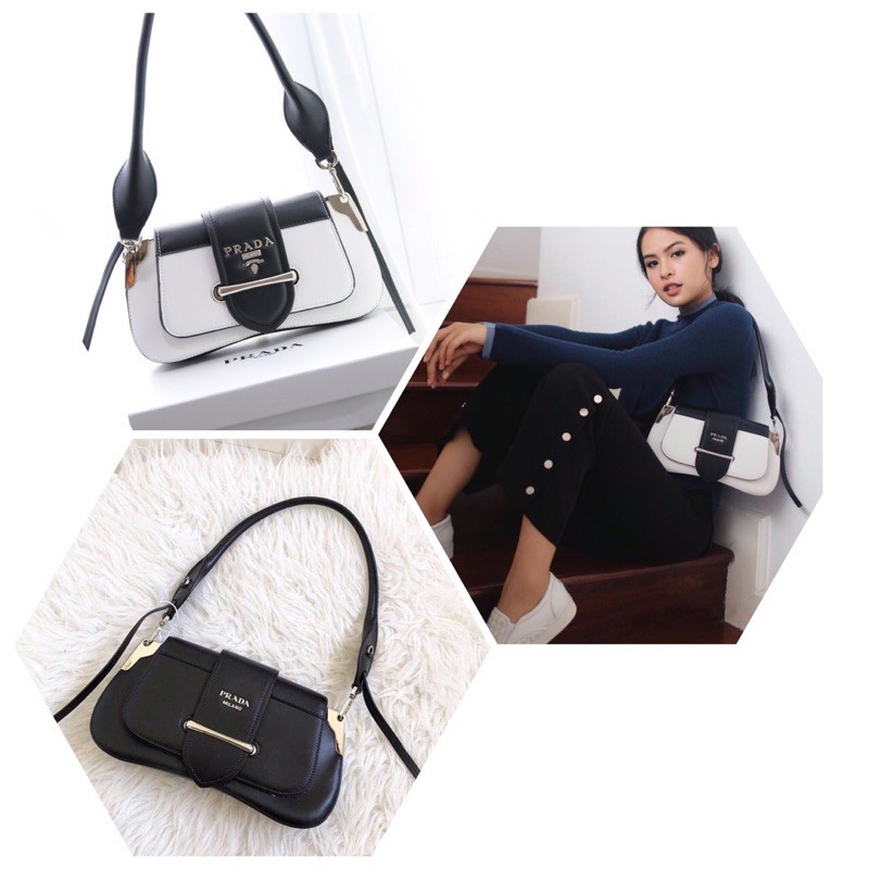 SẴN Túi kẹp nách prada Ngọc Trinh fullbox loại 1
