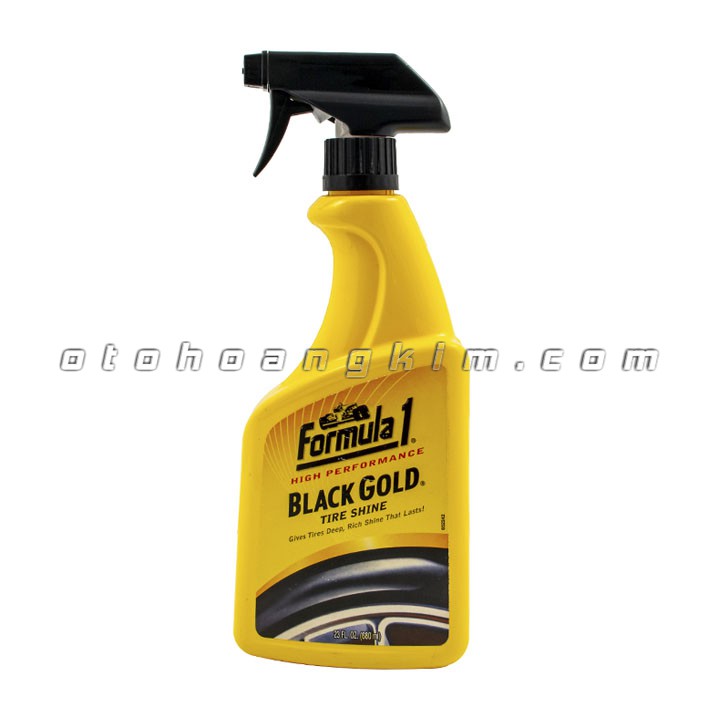 Dung dịch bảo dưỡng Formula 1 Black Gold Tire Shine xịt bảo dưỡng đen và bóng vỏ 680ml - 6984