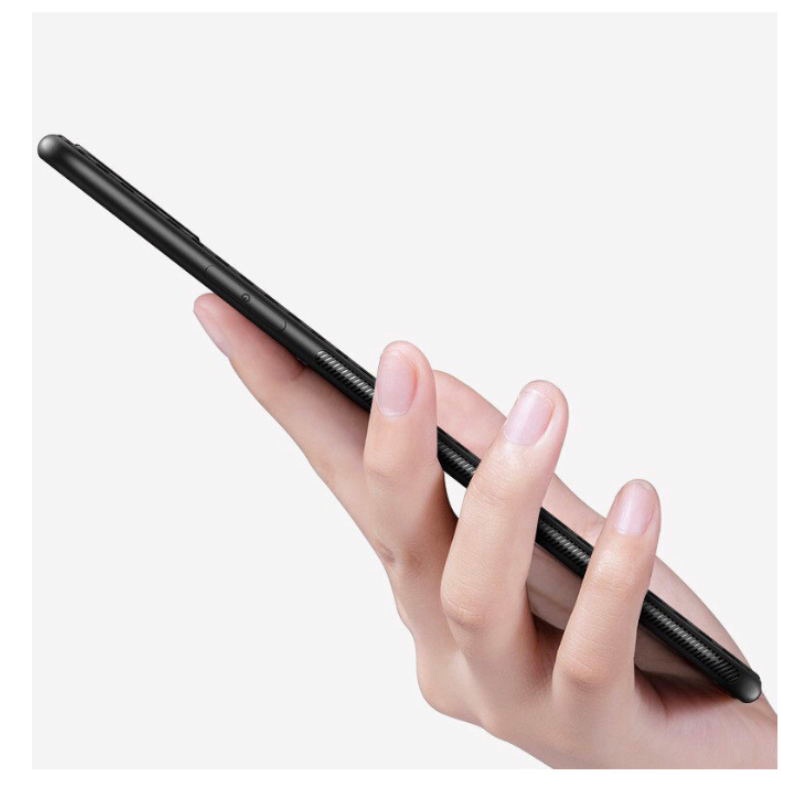 Ốp Điện Thoại TPU Mềm Chống Sốc Họa Tiết Sợi Carbon Cho Samsung Galaxy A12 M12 A42 A22 4G F22 A11 A21S