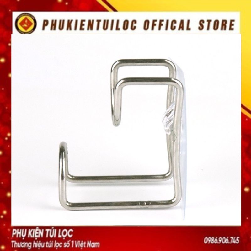 MÓC TREO Thau, CHẬU Khung Sắt U1 - Móc Dính Tường Inox 304 Treo Đồ Dùng Nhà Bếp - Khô Ráo - Sạch Sẽ- Phukientuiloc.com