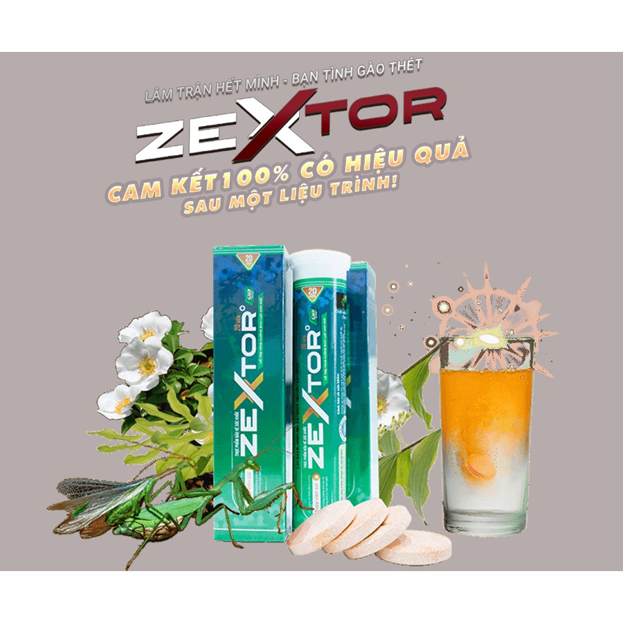 Zextor Viên Sủi Tăng Cường Sinh Lý Nam Chính Hãng