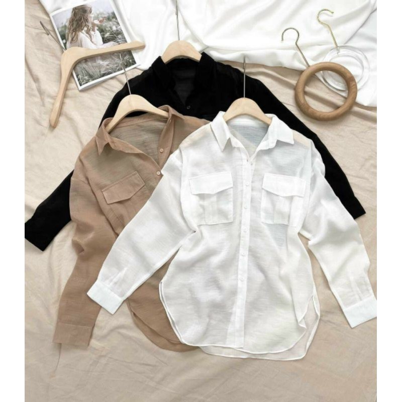 Áo sơmi nữ Bigsize 55 đến 90 ký nhiều màu