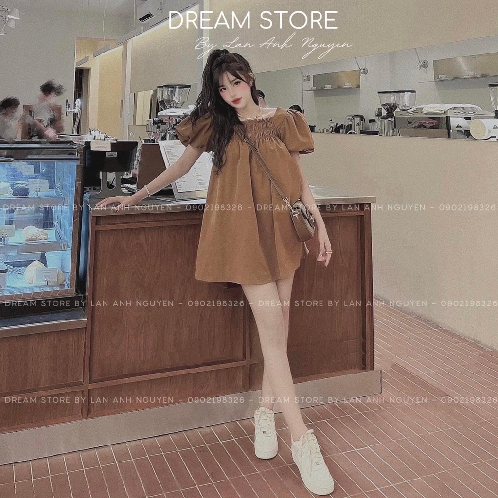 TT 85 - đầm tiểu thư tay phồng siêu dễ thương