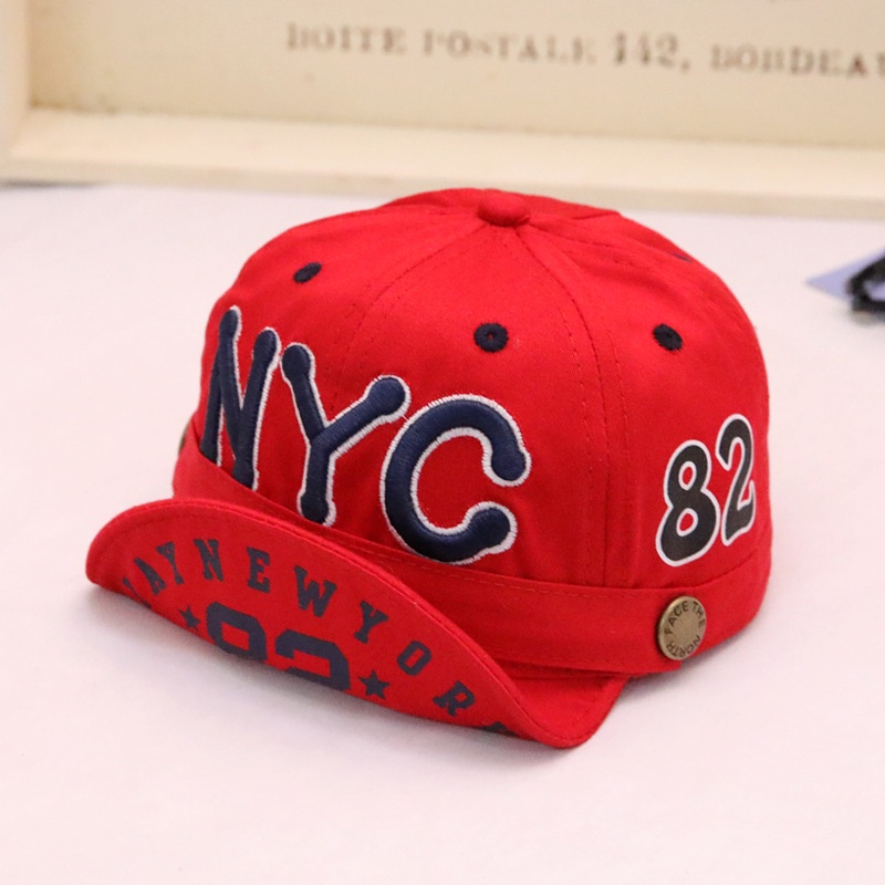 Mũ lưỡi trai thêu chữ NYC phong cách hàn quốc cực đẹp cho bé 6 đến 24 tháng