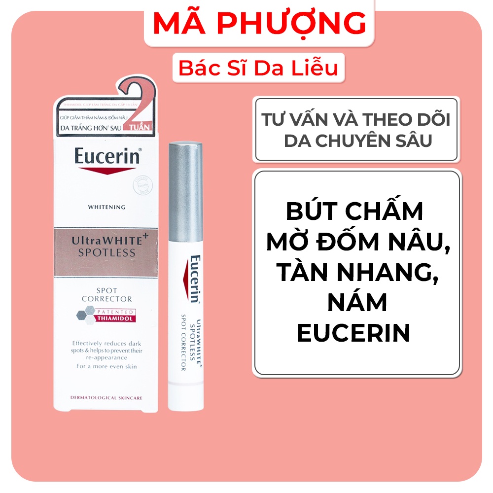 Eucerin UltraWhite+ Spotless Spot Corrector: Bút Chấm Mờ Đốm Nâu, Nám, Tàn Nhang 5 Ml
