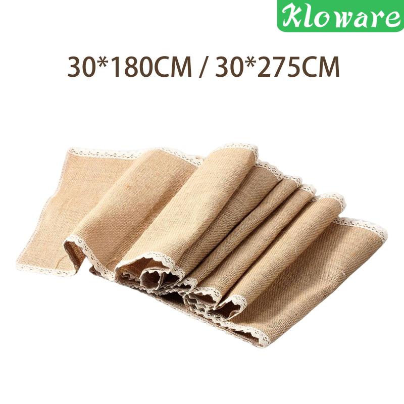 Khăn Trải Bàn Hình Chữ Nhật Phong Cách Mộc Mạc Dùng Trang Trí Tiệc Cưới