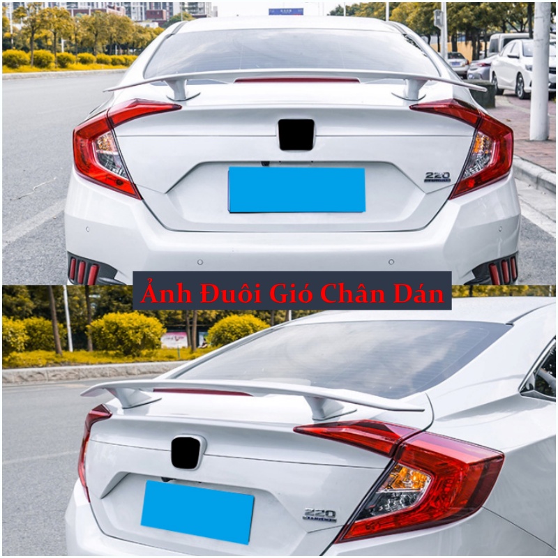 Hàng loại 1 Đuôi gió có đèn  cho xe Honda Civic lắp hết được cho các đời